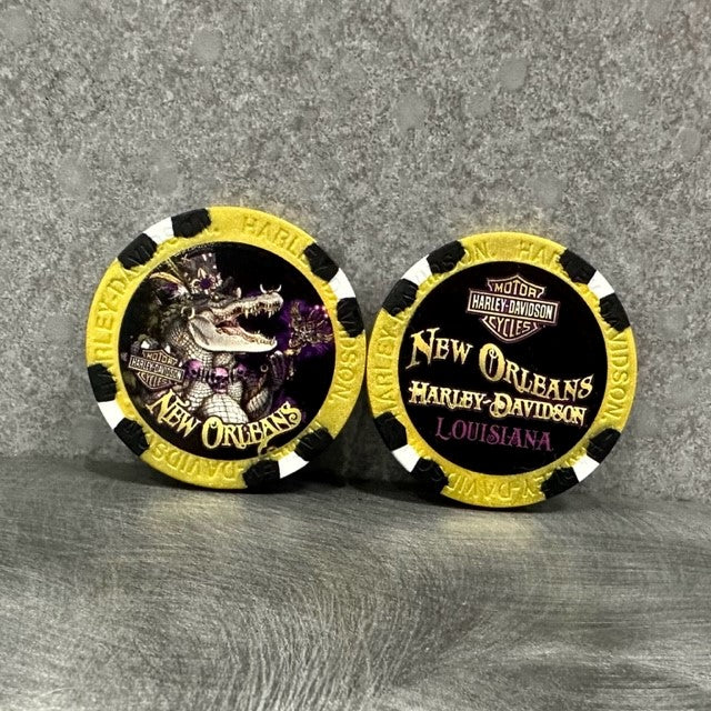 Gator Poker Chip