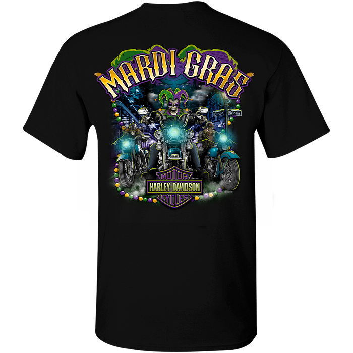 Mardi Gras Jester Rider Men's Short Sleeve Shirt