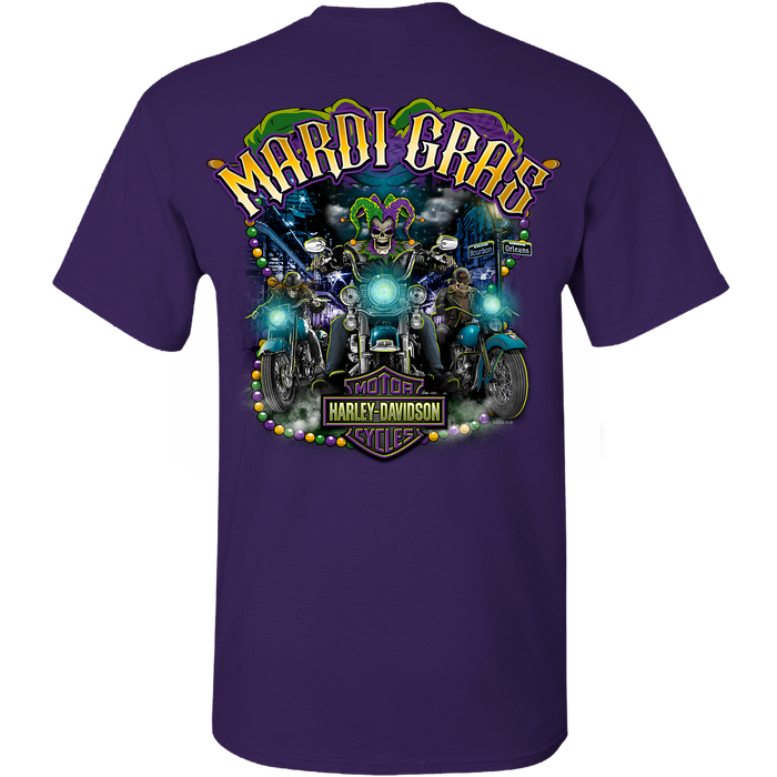 Mardi Gras Jester Rider Men's Short Sleeve Shirt
