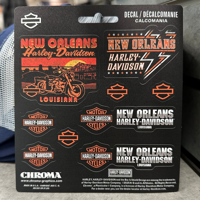 New Orleans H-D Decal Sheet