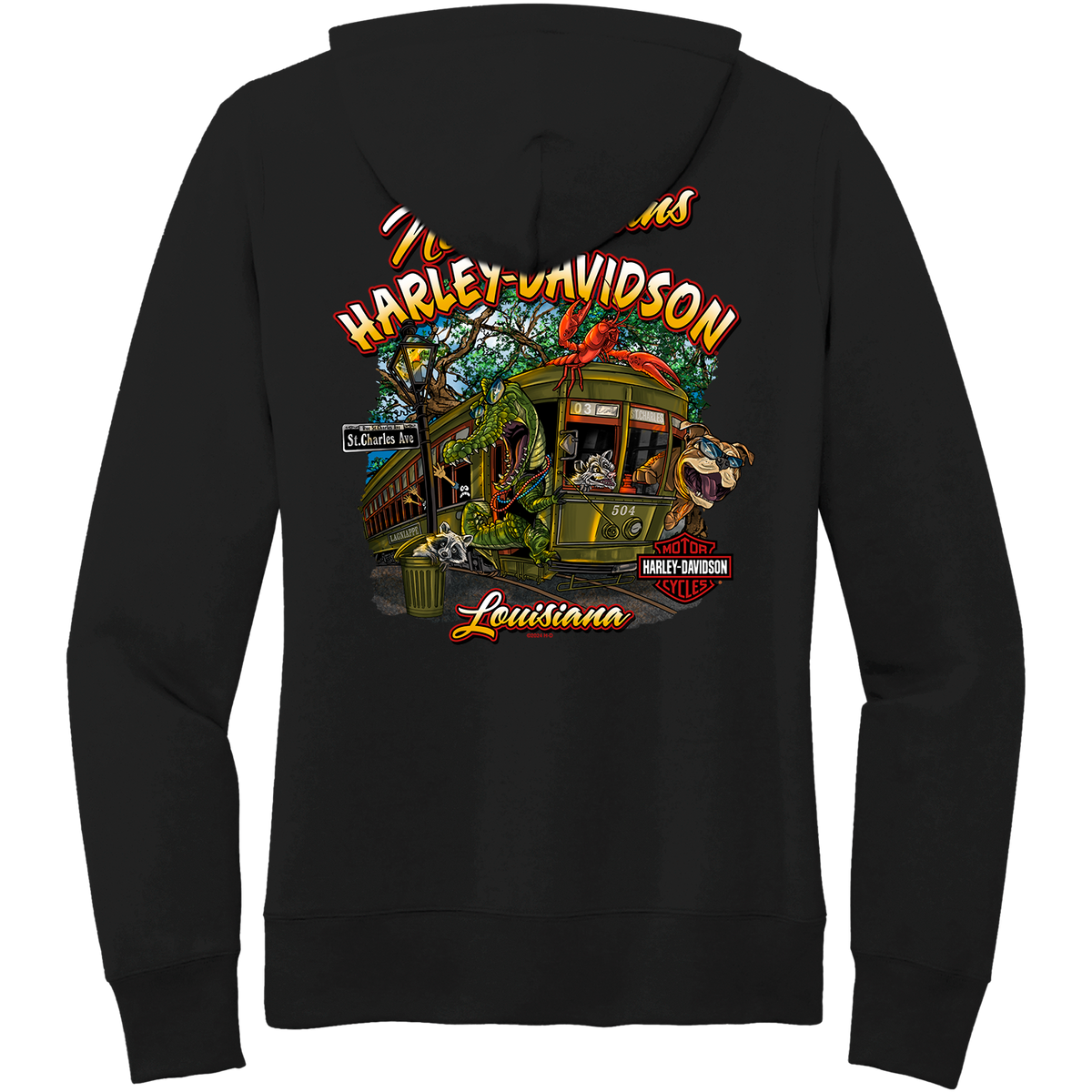 Street Car Women's Hoodie — New Orleans Harley-Davidson