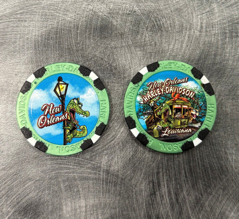 Street Car Poker Chip